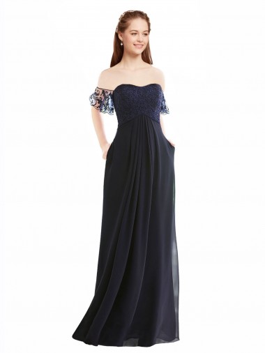 Best Boho Bridesmaid Dress with Beaded Embroidered Bodice and Flutter Cap Sleeves Sydney