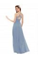 Best Sexy Chiffon Bridesmaid Dress with V-Neck Lace Bodice Sydney