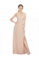 Best Chiffon Bridesmaids Dress with Matching Chiffon Tie Sash Sydney