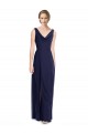 Best Cowl Neck Deep V-Back Chiffon Bridesmaid Dress with Side Front Slits Sydney