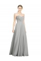 Best Sweetheart Strapless Draped Long Chiffon Bridesmaid Dress Sydney