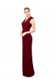 Best Cap Sleeves Chiffon Bridesmaid Dress / Prom Dress with Pleated V-Neck Bodice Sydney