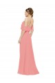 Best Draped Off the Shoulder Sleeves Chiffon Bridesmaid Dress Sydney