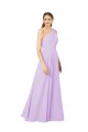 Best Grecian Inspired Simple One Shoulder Chiffon Formal Bridesmaid Dress with Ruching Sydney