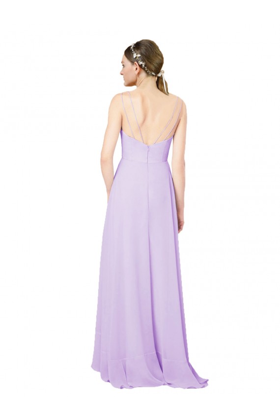 Best High-Low Chiffon Bridesmaid Dress with Ruffle Detail Sydney