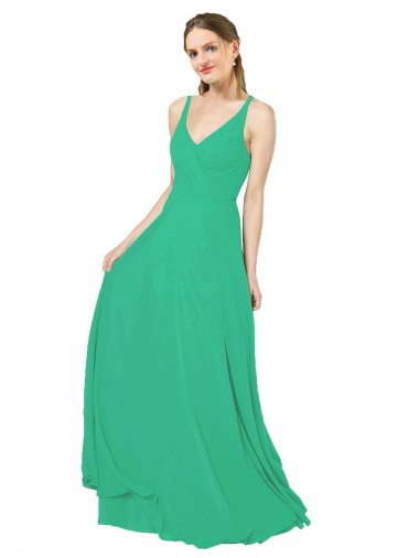 Best Classic Chiffon Bridesmaid Dress with Lace-Up Back Sydney
