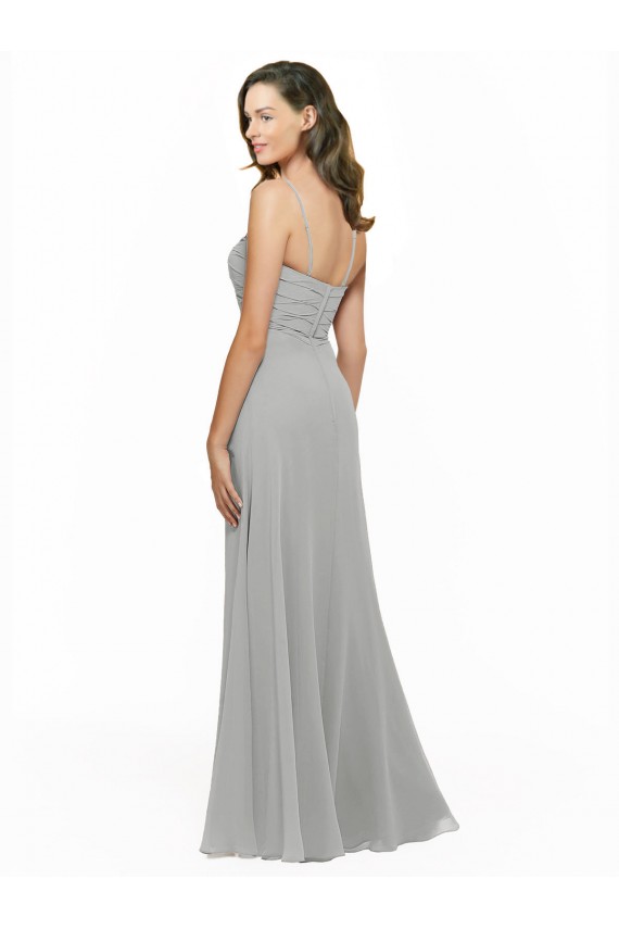 Best Chiffon Bridesmaid Dress with Sweetheart Neckline and Adjustable Straps Sydney