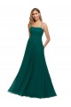 Best Chiffon Bridesmaid Dress with Pleated Bodice and Straps Sydney
