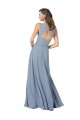 Best Surplice Bodice A-Line Long Chiffon Bridesmaid Dress Sydney