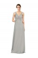 Best V-Neck Chiffon Bridesmaid Dress with Illusion Gathered Bodice Sydney