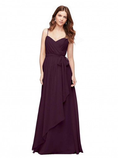 Best Wrapped Sweetheart Neckline Long Chiffon Bridesmaid Dress  Sydney