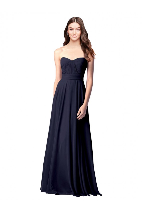 Best Luxe Chiffon Bridesmaid Dress with Sweetheart Neckline and Shirred Bodice Sydney