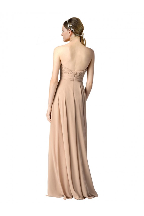 Best Luxe Chiffon Bridesmaid Dress with Sweetheart Neckline and Shirred Bodice Sydney