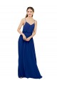 Best Long Chiffon Bridesmaid Dress with Spaghetti Strap Bodice Sydney