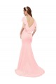 Best Fit and Flare Chiffon Bridesmaid Dress with V-Neck and Flutter Sleeves Sydney