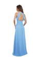 Best Chiffon A-Line Bridesmaid Dress with Halter Neck and Ruffled Back Straps Sydney