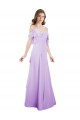 Best Chiffon Bridesmaid Dress with Draped Sweetheart Bodice and Off The Shoulder Flounces Sydney