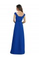 Best Draped Shoulder V-Neck Long Chiffon Bridesmaid Dress Sydney