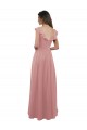 Best Chiffon A-Line Bridesmaid Dress with V-Neck Wrap Bodice Sydney