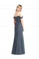 Best Off the Shoulder Criss Cross Bodice Trumpet Chiffon Bridesmaid Dress Sydney