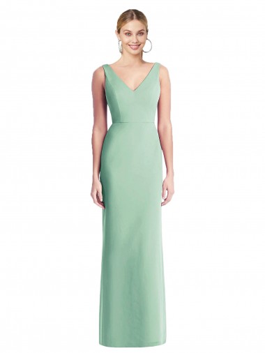 Best Sleeveless Tie Back Chiffon Trumpet Chiffon Bridesmaid Dress Sydney