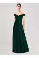 Best Full length Off the Shoulder Chiffon Bridesmaid Dress Sydney