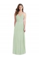 Best Ruffled Strap Cutout Wrap Maxi Chiffon Bridesmaid Dress Sydney