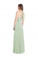 Best Ruffled Strap Cutout Wrap Maxi Chiffon Bridesmaid Dress Sydney