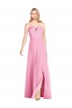 Best Strapless Notch Chiffon Maxi Bridesmaid Dress Sydney
