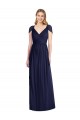 Best V-Neck Cap Sleeves Sheer Back Chiffon Bridesmaid Dress Sydney