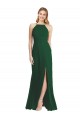 Best High-Neck Maxi Bridesmaid Dress with Front Slit Sydney