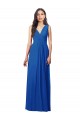 Best Draped V-Neck Shirred Chiffon Maxi Bridesmaid Dress Sydney