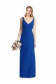 Best Sleeveless V-Back Long Trumpet Chiffon Bridesmaid Dress Sydney
