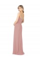Best Draped Strapless Sheath Long Chiffon Bridesmaid Dress Sydney