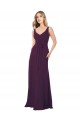 Best Long Chiffon Bridesmaid Dress with Front Bow Sydney