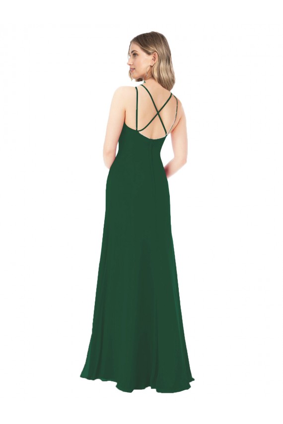 Best Criss Cross Strappy Chiffon Bridesmaid Dress Sydney
