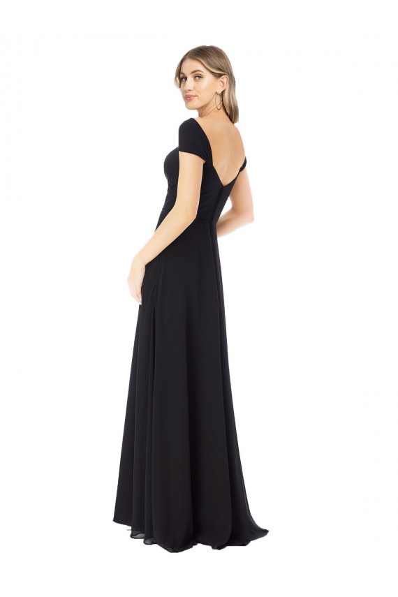 Best Sweetheart Cap Sleeves Chiffon Bridesmaid Dress Sydney