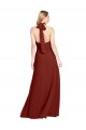 Best Slim High Neck Halter Fitted Open Back Chiffon Bridesmaid Dress / Prom Dress Sydney