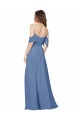 Best Flutter Sleeves Scoop Neck Off the Shoulder Long Chiffon Bridesmaid Dress Sydney