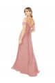Best Draped Shoulder Sash Back Chiffon Bridesmaid Dress Sydney