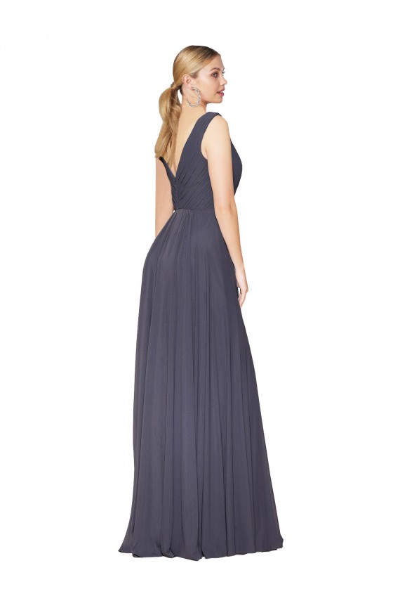 Best Floor Length High Neck V-Back Chiffon Bridesmaid Dress / Formal Prom Dress Sydney