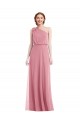 Best One Shoulder Bow Blouson Bodice Maxi Bridesmaid Dress Sydney