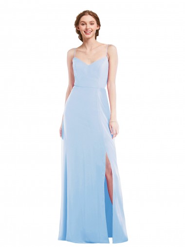 Best Tie Back Cutout Maxi Formal Bridesmaid Dress with Front Slit Sydney