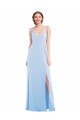 Best Tie Back Cutout Maxi Formal Bridesmaid Dress with Front Slit Sydney