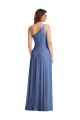 Best One Shoulder Full Length Maxi Formal Bridesmaid Dress with Flirty Slit Sydney