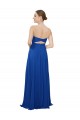 Best Strapless Sweetheart Draped Chiffon Bridesmaid Dress Sydney