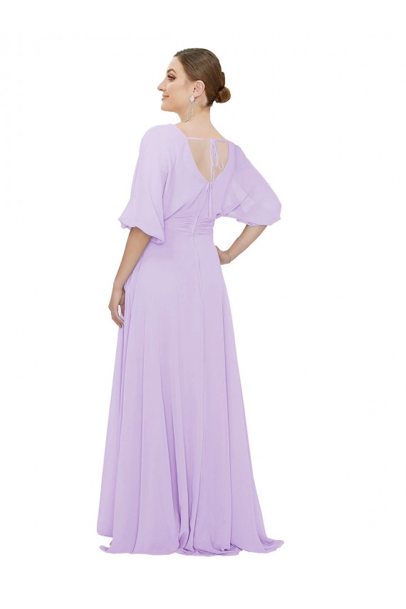 Best Chiffon Bridesmaid Dress with Ruched Waist Sydney