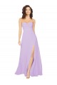 Best Draped Sweetheart Long Chiffon Bridesmaid Dress with Front Slit Sydney
