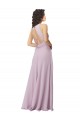 Best High-Halter Chiffon Bridesmaid Dress with Keyhole Cowl Back Sydney
