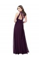 Best Chiffon High-Halter Bridesmaids Dress with Keyhole Back Sydney